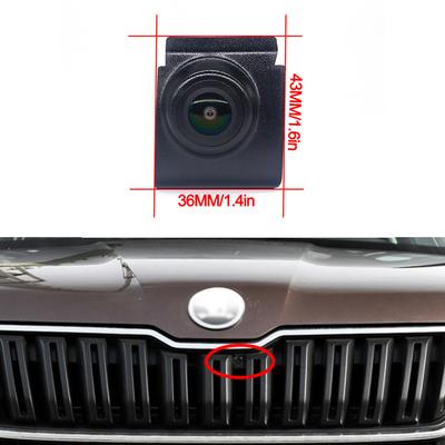 Cámara HD CCD AHD de Visión Nocturna para Estacionamiento con Vista Frontal para Coche, Resistente al Agua, con Logo Positivo para Skoda Kodiaq 2016 2017 2018 2019 2020