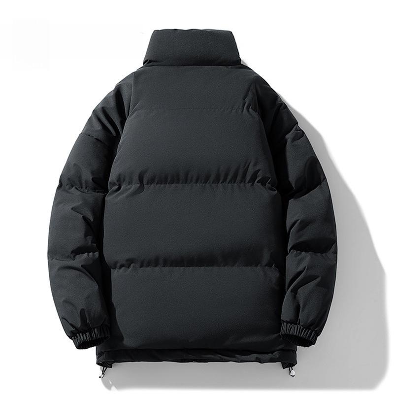 M-8XL Big Yards Stand-up Collar Cotton Jacket Men and Women Section of The Winter Loose Cotton Clothing Bread Clothing Solid Color Cotton Jacket