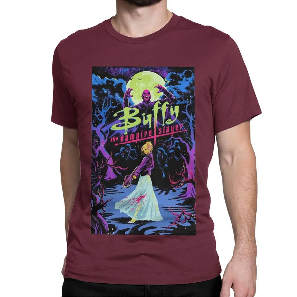Buffy, přemožitelka upírů Umělecká trička Pánská Dámská Vintage 100% bavlněná trička Kulatý výstřih Krátký rukáv Trička Párty oblečení