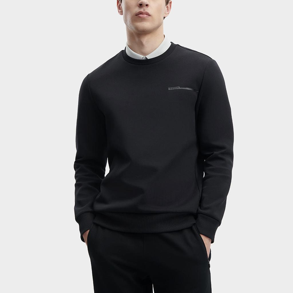 New FILA Sweatshirts Men's Jet Black F11M342202FBK