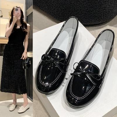 Damen Flache Slipper Freizeitschuhe Loafers Schuhe Schleifensandalen Designer Neu Kleid Laufschuhe Frühling Neuer Trend Flach Übergröße 43