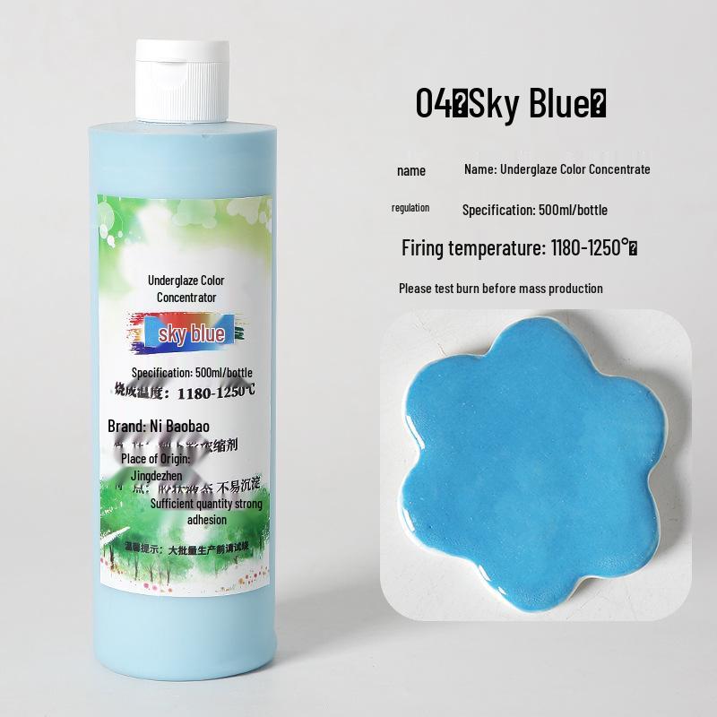 Ceramic Underglaze Concentrate 500ml – Medium Temp Pigment for Pottery Painting