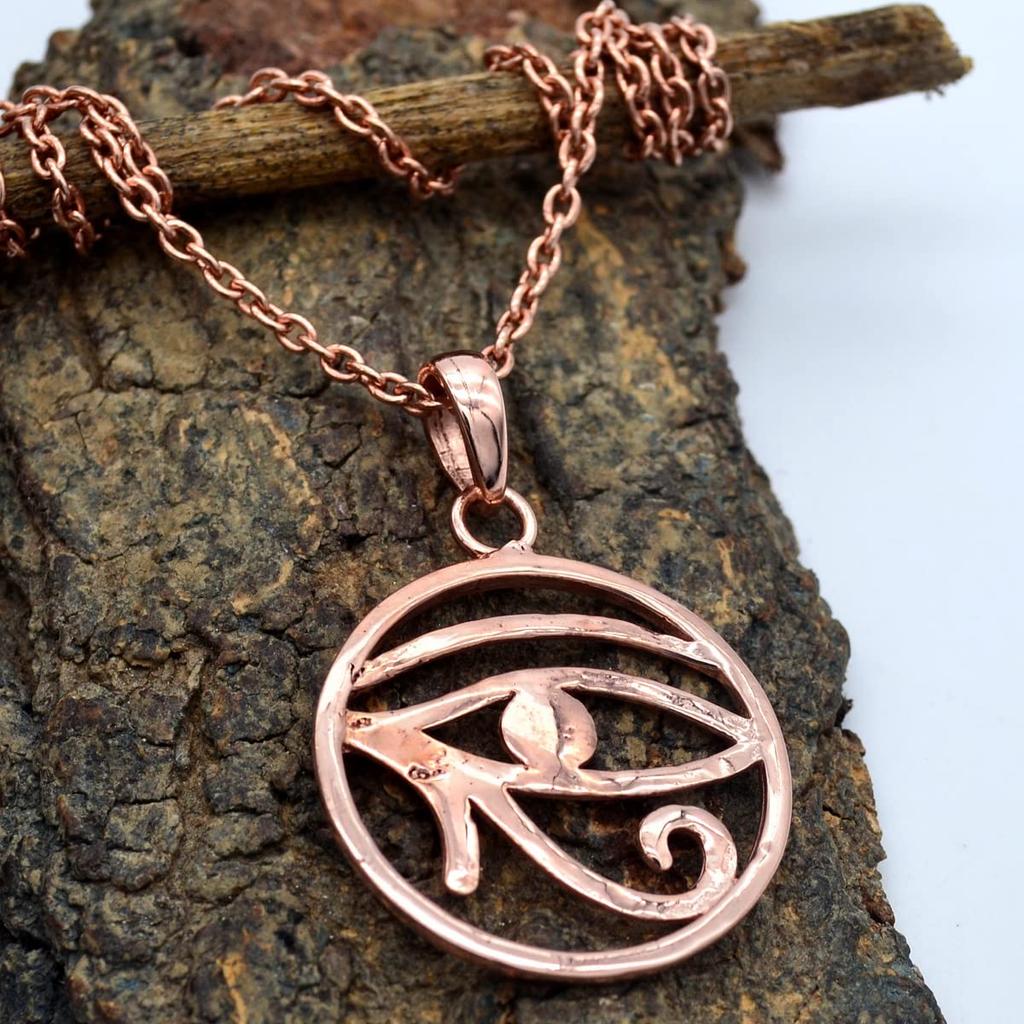 Pendant Necklace Evil Eye Design Solid 925 Sterling Silver Gemstone Pendant with Chain Jewelry For Women or Girls