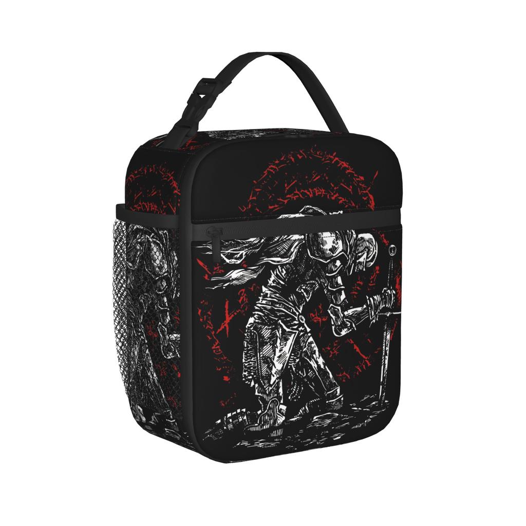 Vyke Elden Ring Lunch Bag Funny Travel Lunch Box Print Portable Zipper Thermal Tote Handbags