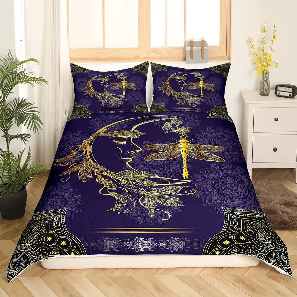 Astrology Themed Duvet Set, Twelve Zodiac Astrology Printed Bedding Set, Three-Piece Set