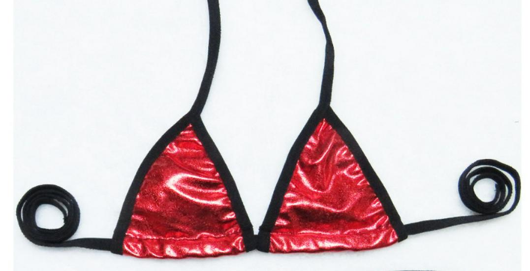 

Эротическое белье из лакированной кожи: Женский сексуальный прозрачный трехкомпонентный набор бикини One Size