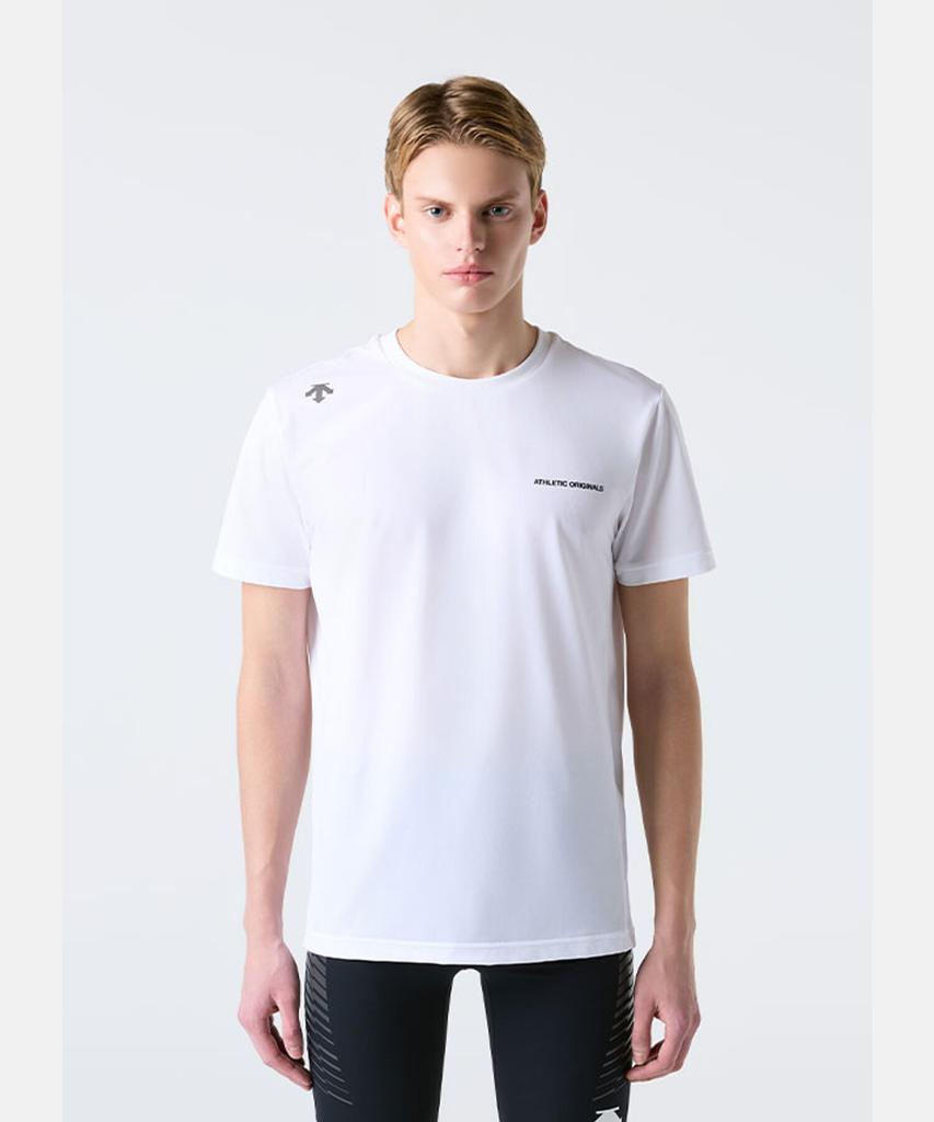 DESCENTE Running Quick Dry Short Sleeve T-Shirt White Sr113Rts21 (B Type)