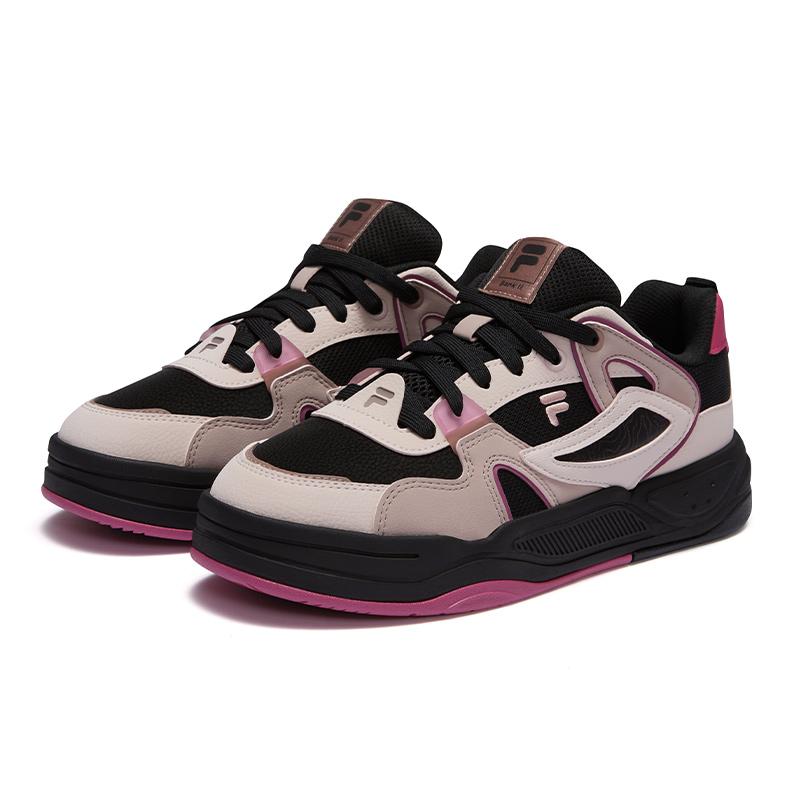 Fila Fusion Bank II Casual Lightweight Low-Top Sneakers Women Sneakers Black Purple T12W442906FBC