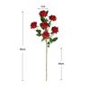 6-Head Angled Rose Artificial Flowers for Wedding Hall, Garden, and Landscape Styling