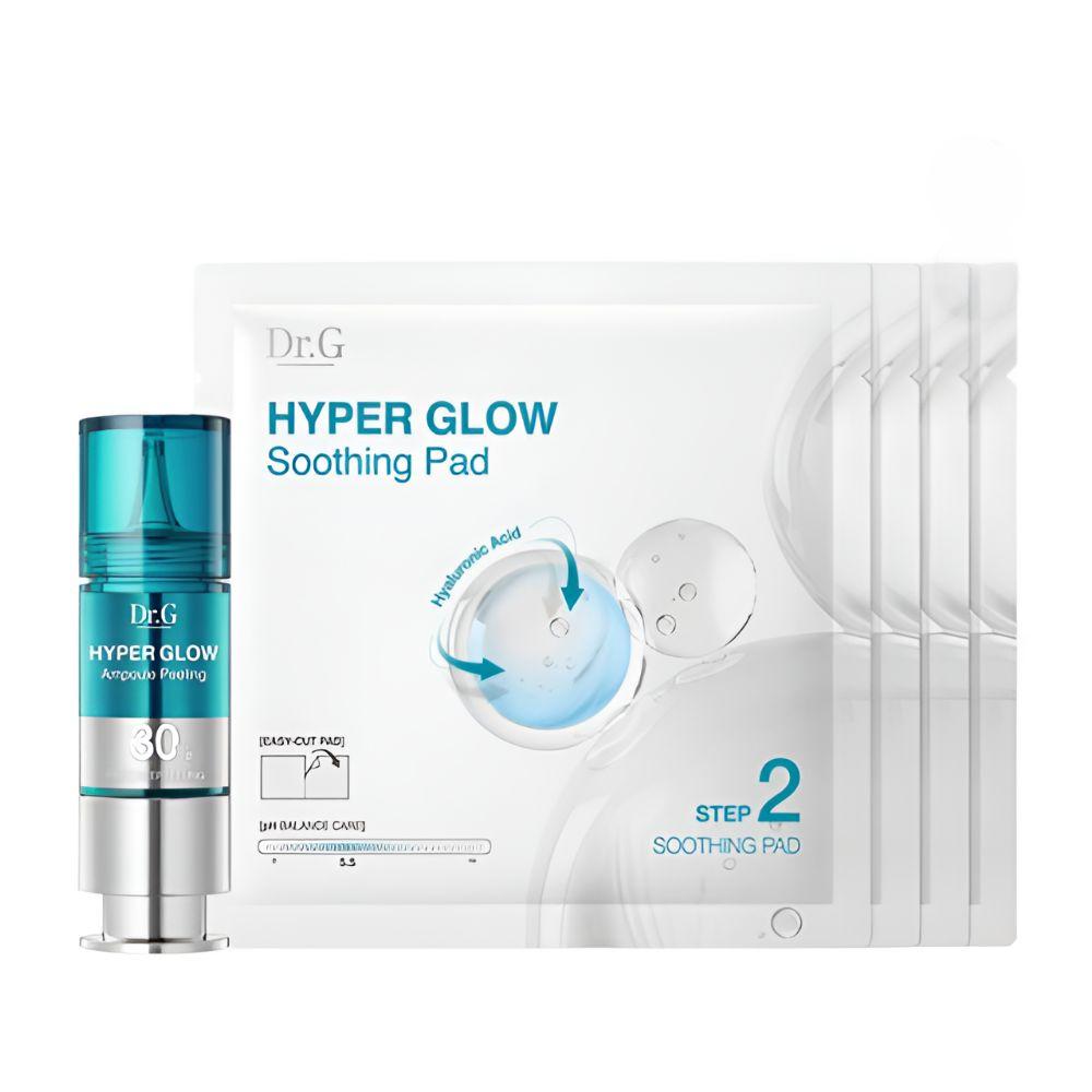 

Dr.G Hyper Glow Ampoule Peeling 15ml + Calming Pads 13g x4 Set Brightening Skin Renewal Kit