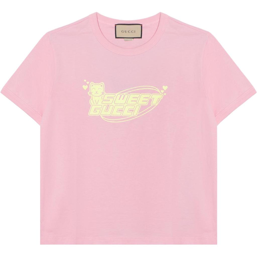 Gucci Logo Printed Crewneck T Shirt 723566-XJGDD-5904