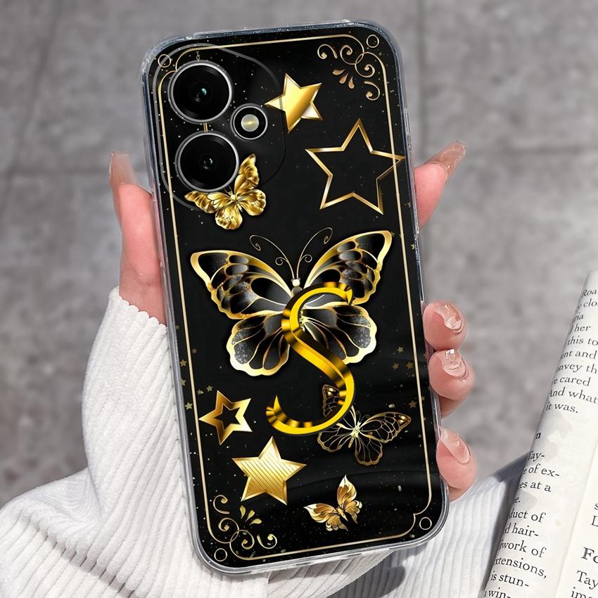 Fashion Letter Butterfly Pattern Phone Case For Honor 400 300 200 Pro Lite Smart 50S 30S 20S 20i 10i Soft Clear Back Cover For Honor Cellphone Casing