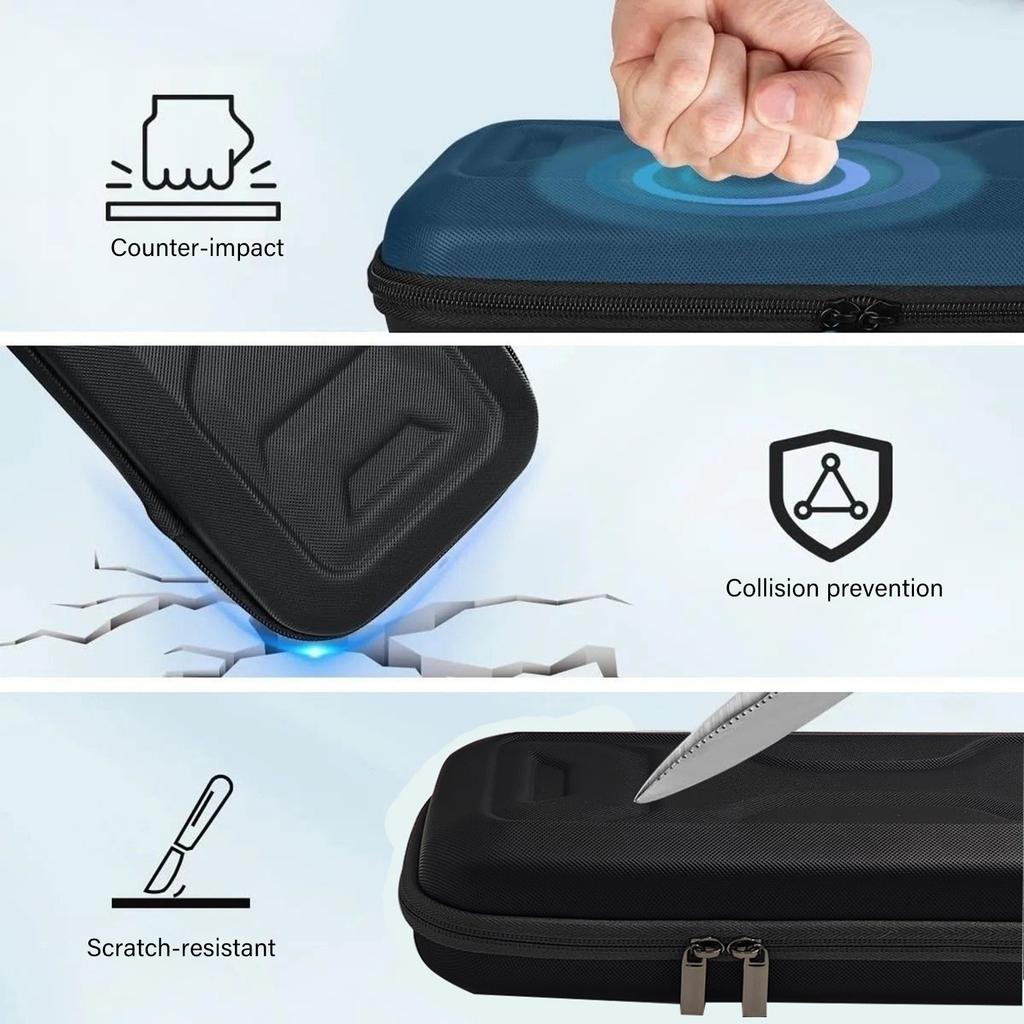 Heavy Duty Travel Pouch Shockproof Water Resistant For Handheld Gaming Consoles Spill Proof Hard Organizers Carrying Bag