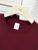 2026 Wine Red Plus Size Short Sleeve Women's T-Shirt: Flattering, Versatile, Round Neck, Belly-Hiding, Stylish Top