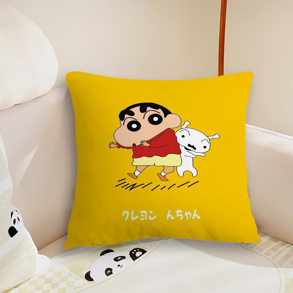 

Anime C-Crayon-Shin-chan Cute cushion cover Living Room Headboard Bedroom Office Cushion Cushion Sofa Nap Time Pillow Case 22x22Inch