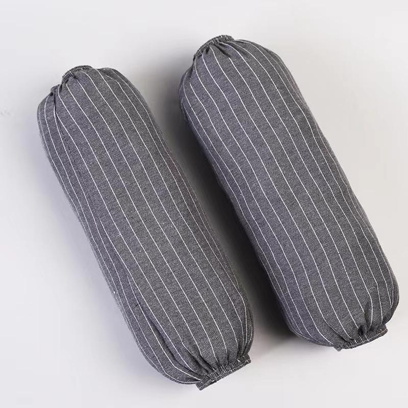 Striped Sleeveless Kitchen Apron - Halter Neck, Breathable, Anti-Fouling, Polyester Cotton Blend