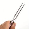 2pcs/set Stainless Steel Cross Locking Lock Tweezer Self Closing Jewelry Soldering Craft Repair Tool Insulated Tweezer Straight Elbow Tip