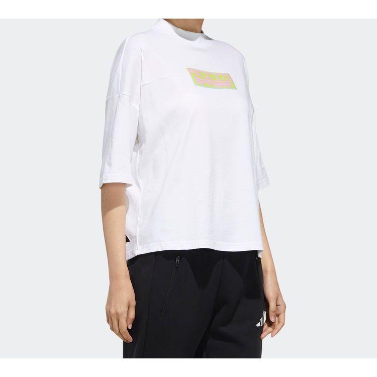 Adidas Gfx T Chinese Never Give Up Short Sleeve T-Shirt Women Tops White FT2859