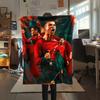 1PC CR7 Print Flannel Blanket, High Quality All Seasons, Home Decor, Warmth and Comfort, Perfect for Christmas Gifts