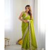 Sari Designer 5 Colori in Seta Morbida con 1000 Butti e Bordatura in Pizzo – Elegante Collezione Tradizionale da Festa