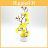 Plum Elegant Artificial Blossom Potted Plant Bonsai Wedding And Home Prop Decor