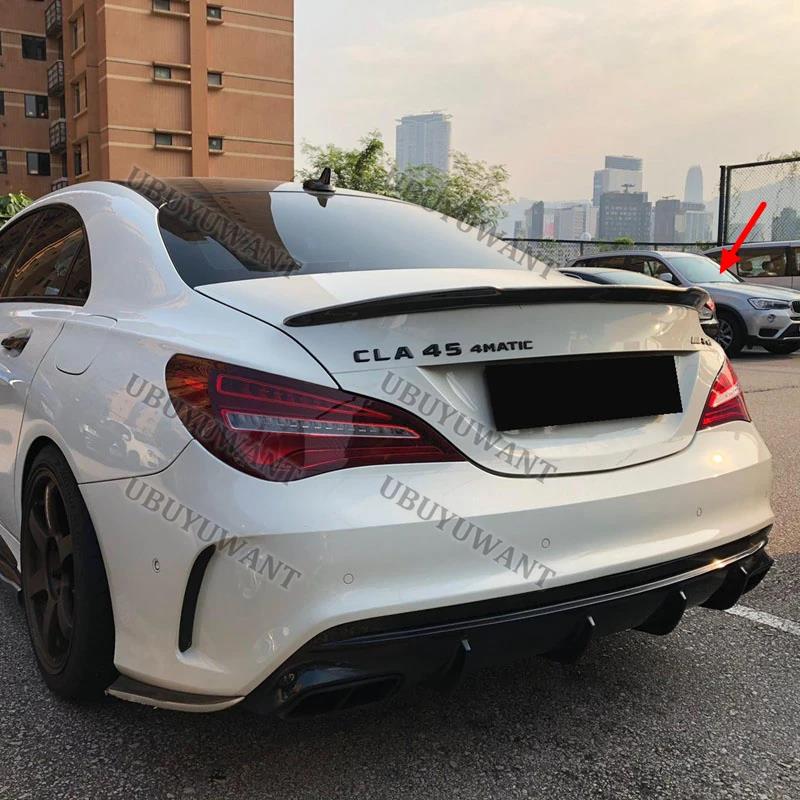 For Benz W117 FD Style CLA C117 Carbon Fiber Rear Trunk Spoiler 2013-UPGood product