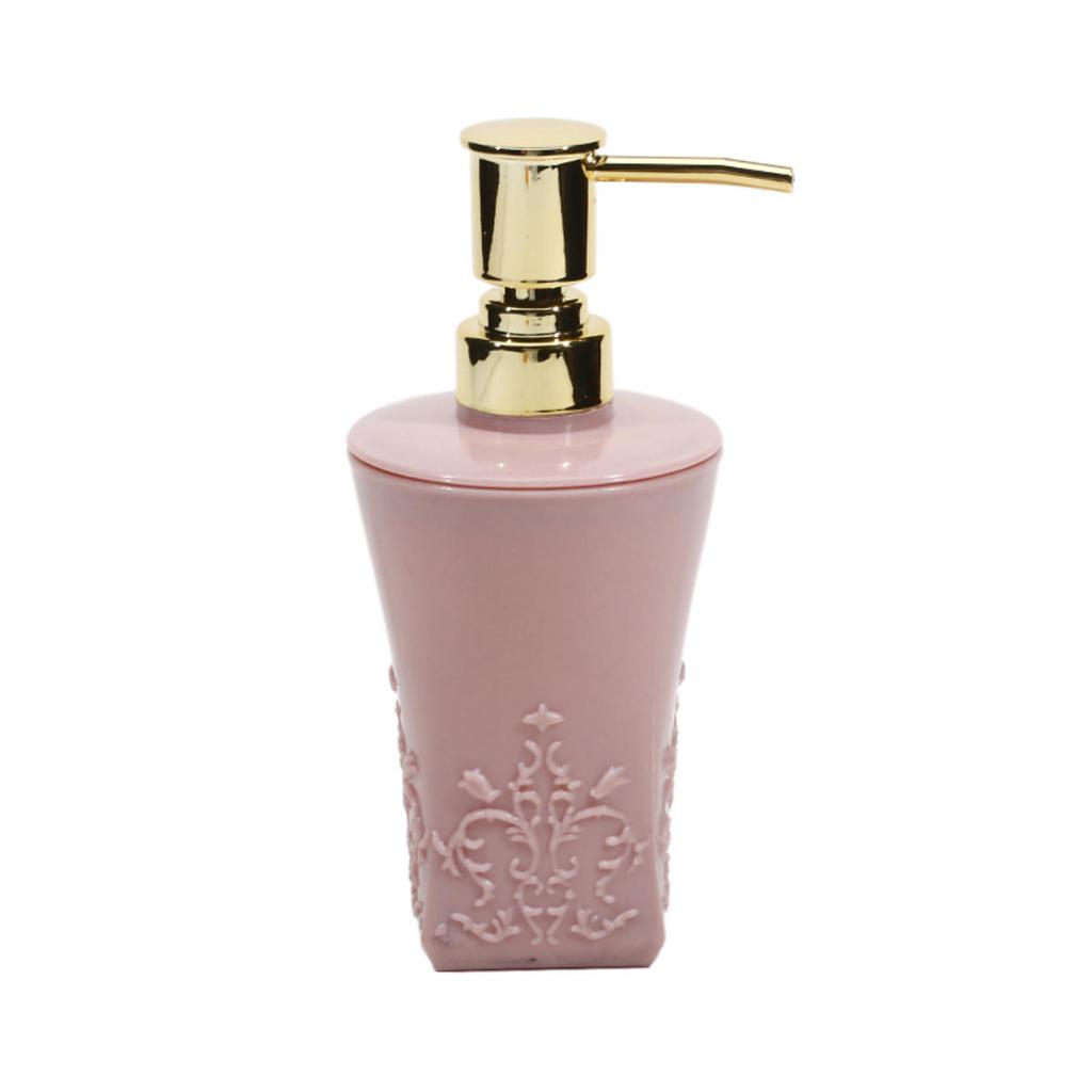 Stained Carved Empty Pump Refillable Bathroom Shampoo Shower Gel Bottles Dispenser Liquid Soap Dispenser Bath Gel Press