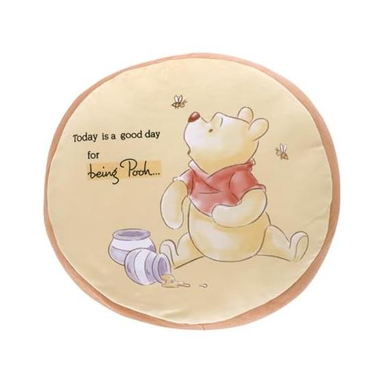 Marushin Cushion Disney Winnie the Pooh Happiness Flower Day Disney Winnie the Pooh Bear Girls Boys Cushion Stuffed Toy Interior Chewy Comfortable