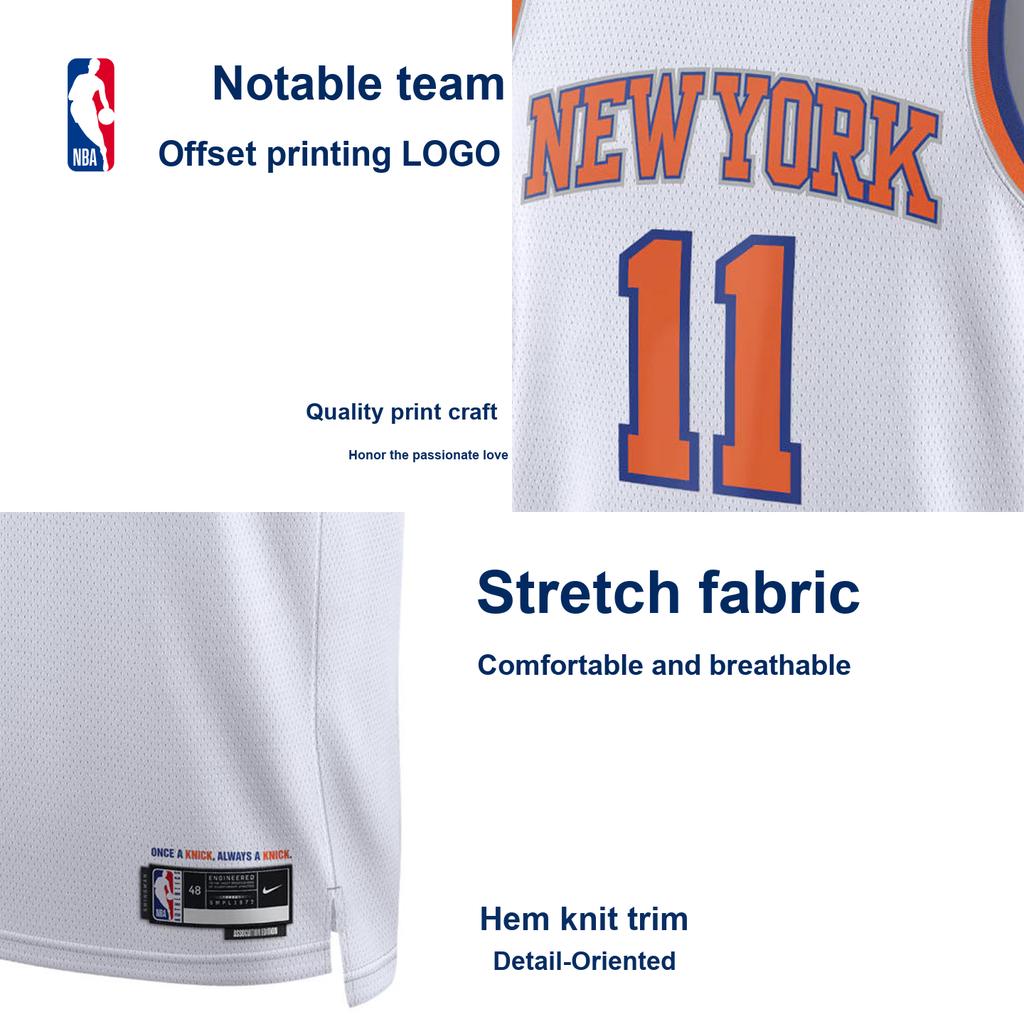 Nike New York Knicks Jalen Brunson 11 Fan Edition Quick-Dry Sports Basketball Jersey Unisex Jerseys DN2178-100-JB