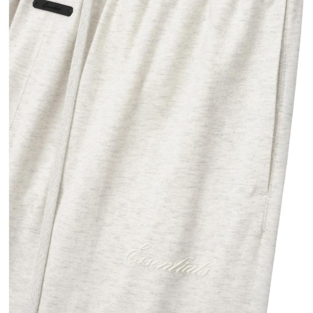 Fear of God Essentials Jersey Signature Classic Flare Sweatpant Oatmeal Heather Women Bottoms Cream 130SP265412FW