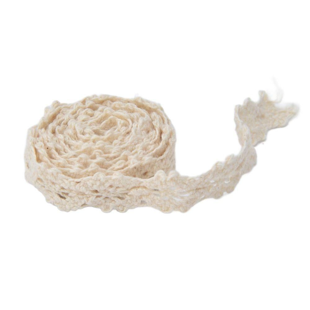 1PCS Wavy Edge Lace Ribbon Embroidery Pattern Eyelet Lace Cotton Lace Trim Sewing Projects