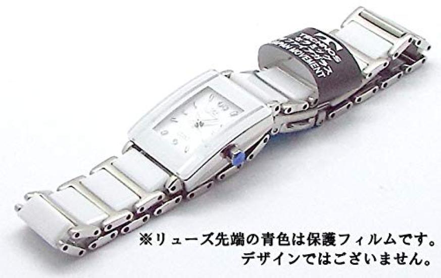 TECHNOS Ladies Watch Elegant Ceramic White Combi Heart Bracelet Set TSL906TW-SET [Item]