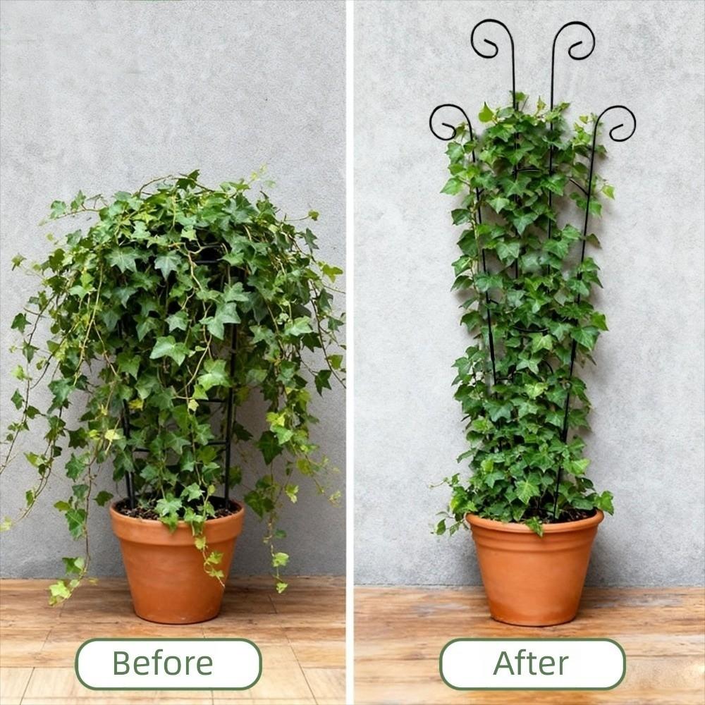 Decorative Metal Plant Climbing Rack 83cm Vine Support Plant Trellis Rust-Proof Potted Plant Support Patio