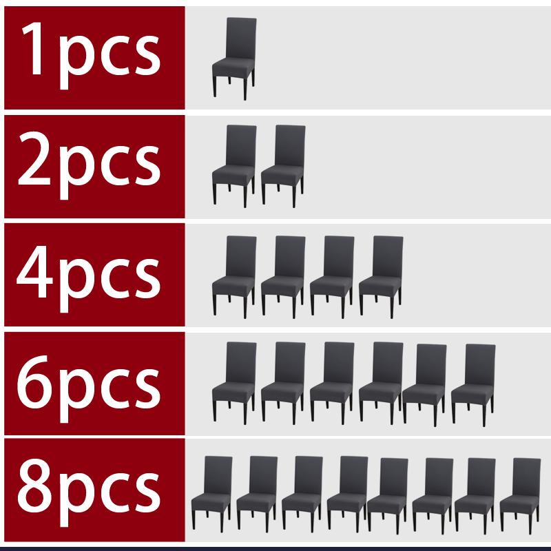 Slipcover Removable Anti-dirty Seat Chair Cover Spandex Kitchen Cover for Banquet Wedding Dinner Restaurant