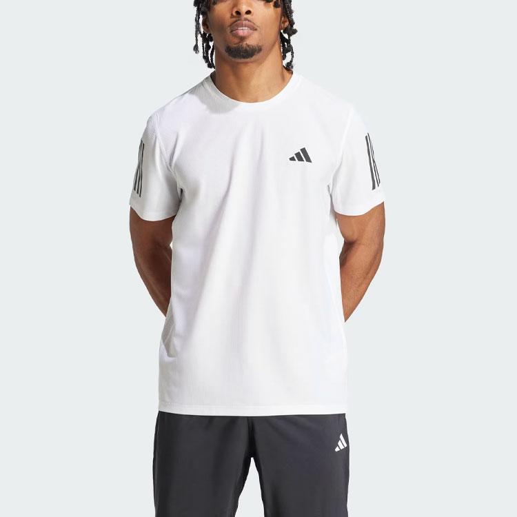 adidas Own the Run Tee White Men Streetwear IK7436