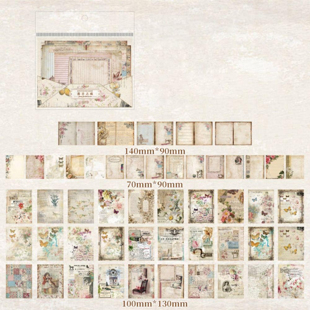 Qimeng Old Testament Series Scrapbook Paper Set 100 Sheets Decorative Paper Sheets  Journal Making