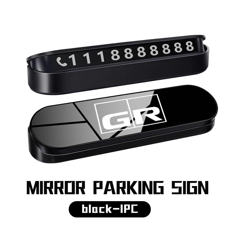 

Fashion Car Temporary Parking Phone Number Plate Park Tool Accessories For Toyota GR Sport Corolla Yaris Aygo Prius RAV4 Crown