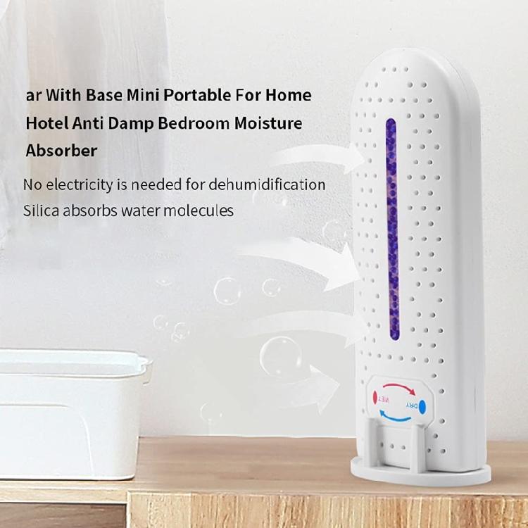 Portable Visible Moisture Absorber for High Humidity in Home Bedroom Bathroom