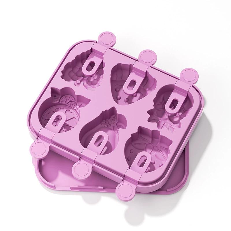 Molde de silicona para helados caseros, paletas de frutas, moldes DIY para polos y hielo