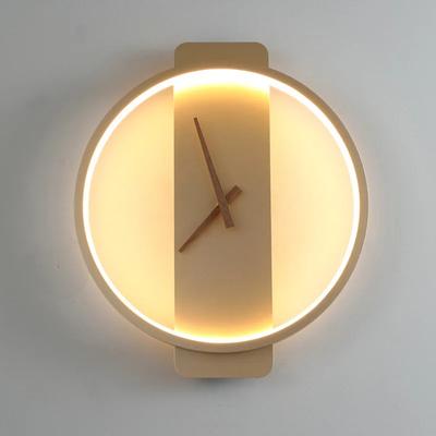 Modern LED Wall Lamp Clock Wall Sconce for Bedroom Living Dining Room Aisle Porch Indoor Wall Decor Lighting Fixture Luster