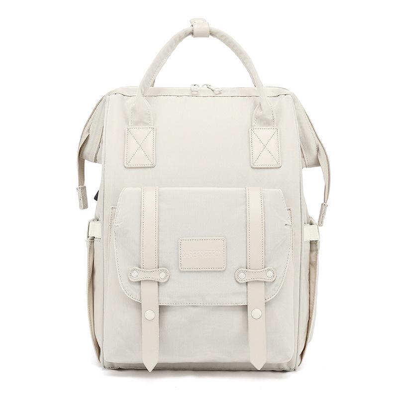 Baby Nappy Bag Mummy Bag Backpack Waterproof Storage Handbag Outdoor Travel Mommy Maternity Bag for Baby Stuff 2 Layer Gray