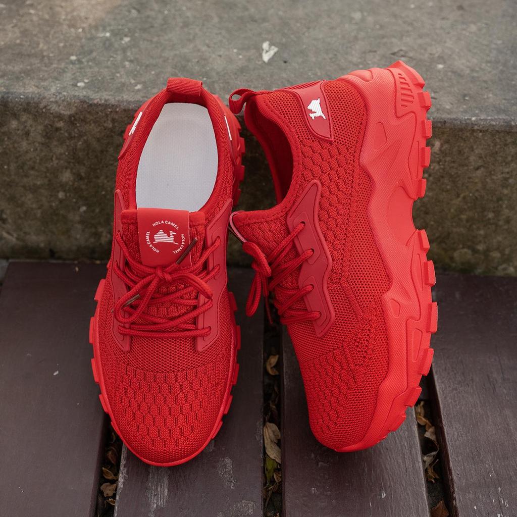 Women's Breathable Mesh Walking Shoes - Lightweight, Thick Sole, Comfort & Height Boost