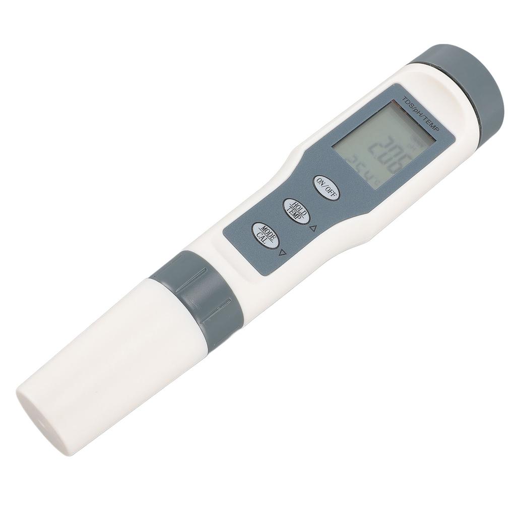 Water Salt Tester 3 In 1 Water PH TDS Temp Tester IP65 Water Resistant ATC 0.00-14.00PH for Pool Aqu