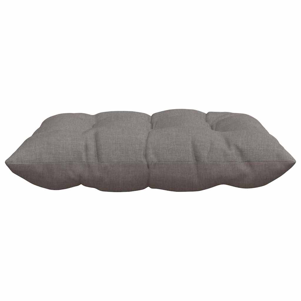 Seat Cushion Set 4 Pcs Taupe 40 X 40 X 6 Cm Fabric