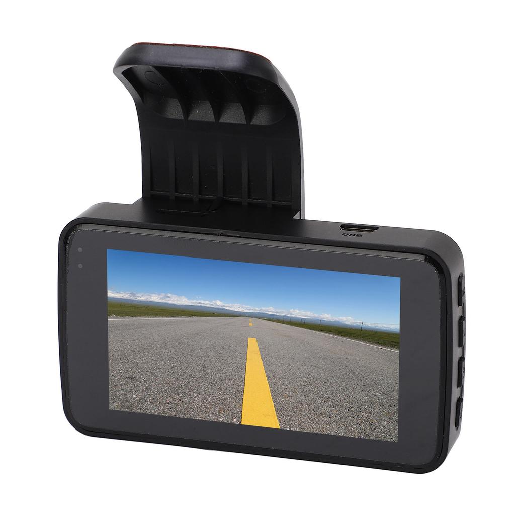 Dash Camera with 3in Screen Gravity Sensor Loop Record HD Car Video Recorder for Outdoor