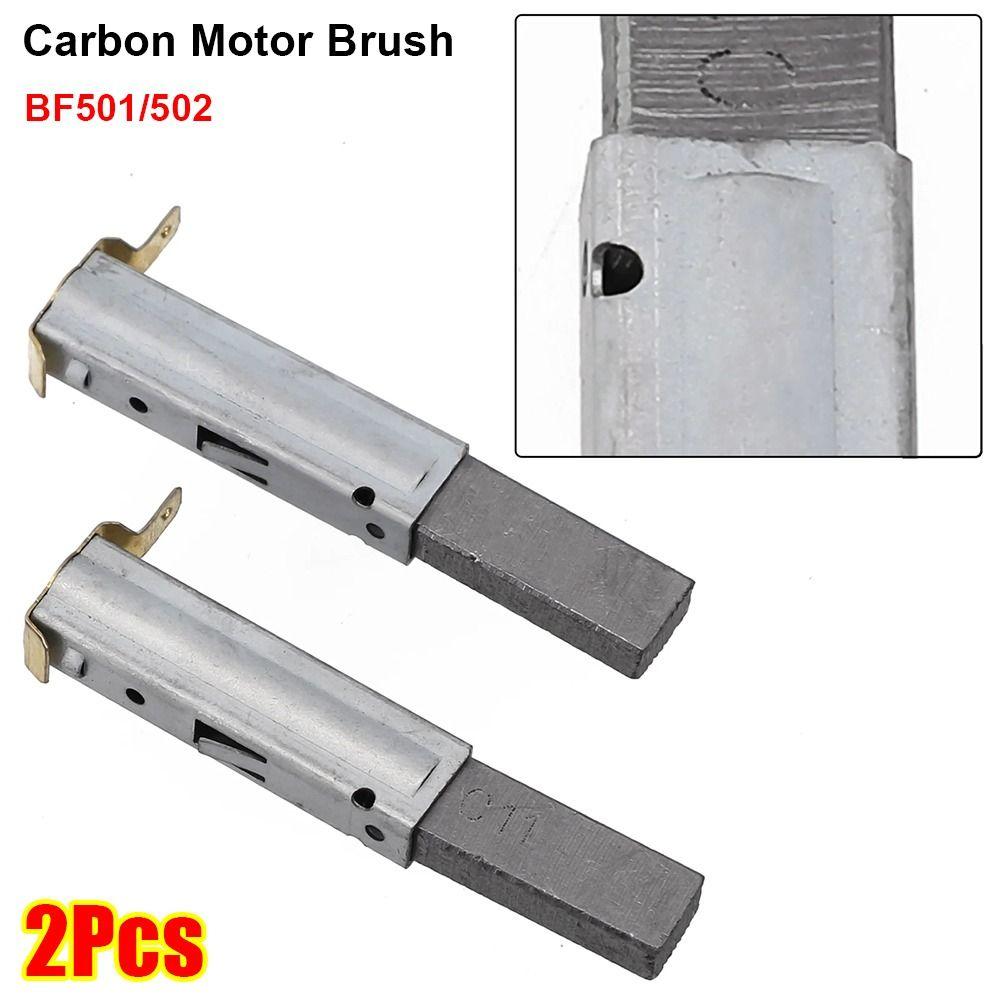 2Pcs BF501/502 Carbon Motor Brush Holder Wear-resistant Black Sweaper Replacement Accessories Universal Carbon Brush Set