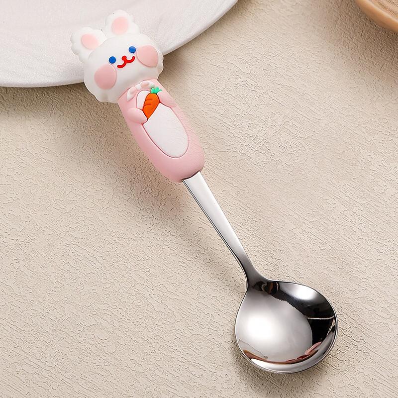 Ruhan Kids' Portable Cartoon Stainless Steel Utensil