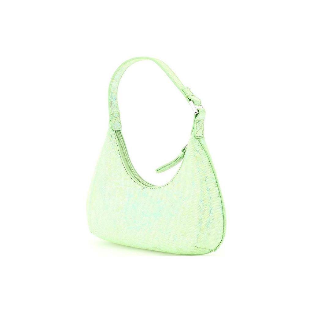 By Far Amber Sequin Laser Colorful Leather Underarm Bag Crescent Handheld Shoulder Clutch Women bags Green 21PFBASPARDHOLOSMA