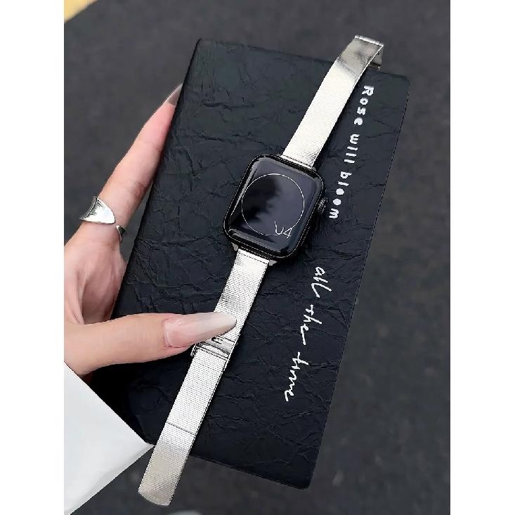 

Irregular bracelet Metal link For Apple Watch band Series 11/8/7/6/10/9 40mm 41mm 38mm 42mm 44mm 45mm 46mm Strap 38mm40mm41mm серебряный