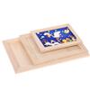 2Pcs Blank Wooden Painting Frame Set Mini Art Canvas Easel for DIY Crafts Kids Adults Beginners Home Wedding Party Decoration